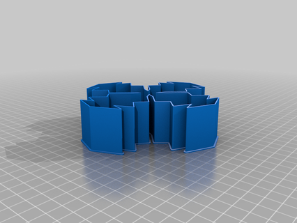 unidentified cross 00ee nestable box v2 thing 3d print model - Mito3D