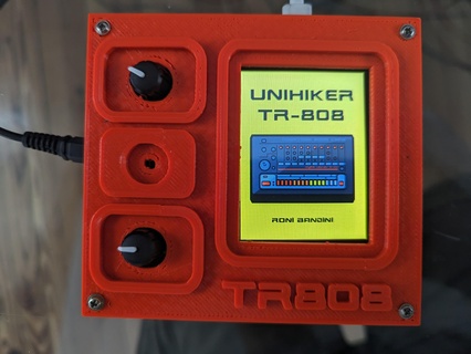 unihiker tr-808 drum machine roland tr808 music drums python linux 3d print model - Mito3D