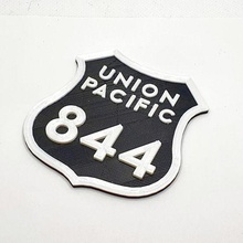 union pacific 844 locomotive number plate  locomotive locomotive railway train train modeling modellbahn
