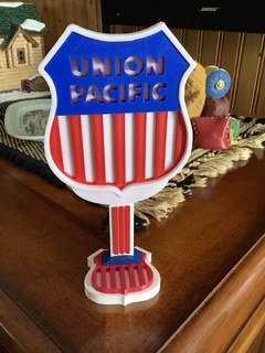 Union Pazifik Eisenbahn Zeichen 3d print model - Mito3D