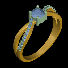 uniq ring 3d print model - Mito3D