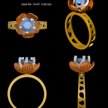 uniq solitary ring jewelry 3d print model - Mito3D