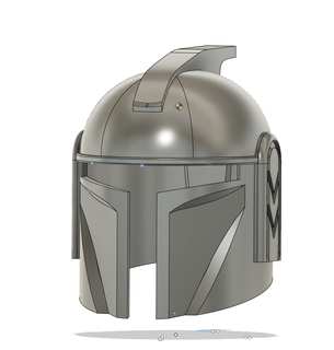único Estrela guerras inspirado capacete mandaloriano boba fett estrondo investimento bo catan darth Vader 3d print model - Mito3D