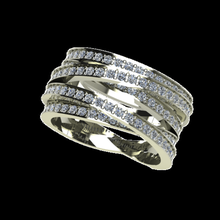 unique 5 bande chevauchement empilement ensemble bijoux mode Dames cadeau l'amour 3d print model - Mito3D