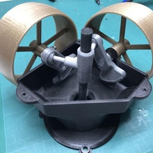 unique 1884 almond coupling shafting various transmission technics scale model mechanism machine gearless engineering 90deg 3d print model - Mito3D
