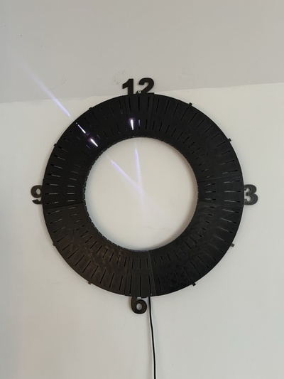 unico ledhands parete orologio guidato ws2812b 3d print model - Mito3D
