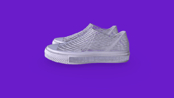 unisex converse 3d printed shoes size 44 3d print model - Mito3D
