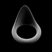 unissex curvado anel joalheria jóia picos original arte 3d impressão jóias qualidade barato anlooriginal 3d print model - Mito3D
