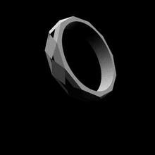 unissex hexagonal anel joalheria jóia picos original arte 3d impressão jóias qualidade barato anlooriginal 3d print model - Mito3D