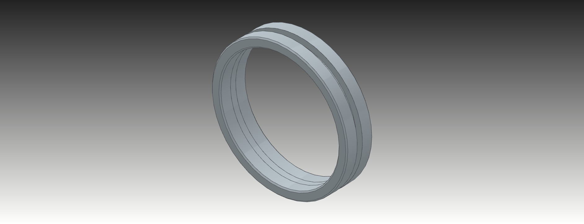 unissex anel arte jóia 3D print model - Mito3D