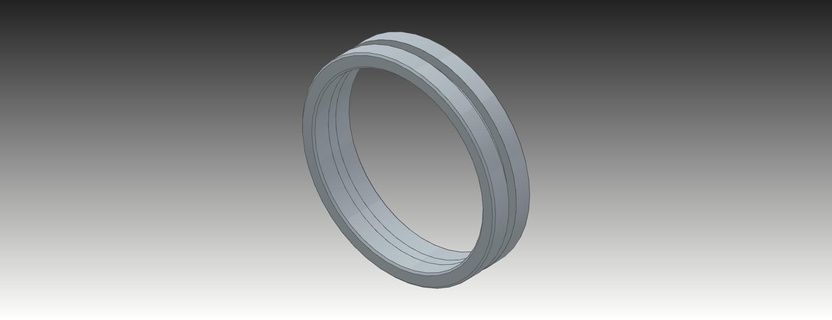 unisex ring art ring jewel  3d print model - Mito3D