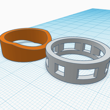 unisex ring model an2 1 2 jewelry unique tinkercad aesthetics style infinity infinite endless loop customised free ornament 3d print model - Mito3D
