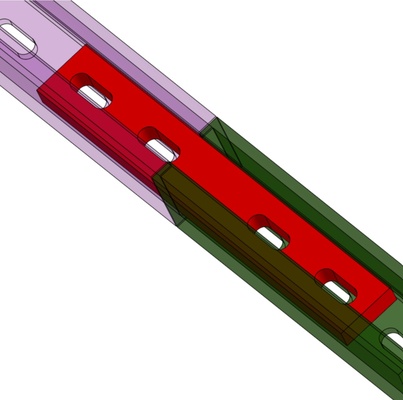 unistrut str8 linear extender strut standard tools 3d print model - Mito3D
