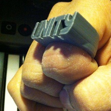 l'unité de l'anneau chappelles spectacle rick james, charlie murphy esquisse bijoux 3d print model - Mito3D