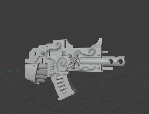 unity rivet gun game space marines bolt horus heresy legion upgrade parts 3d print model - Mito3D