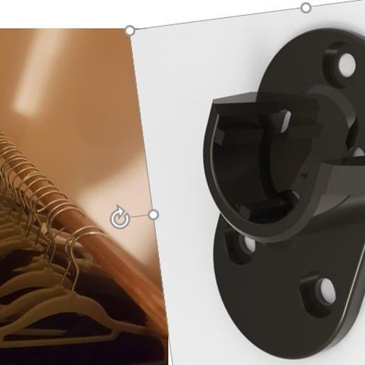 Universal Besenstiel Mantel Aufhänger hook Unterstützung Panderie 3D print model - Mito3D