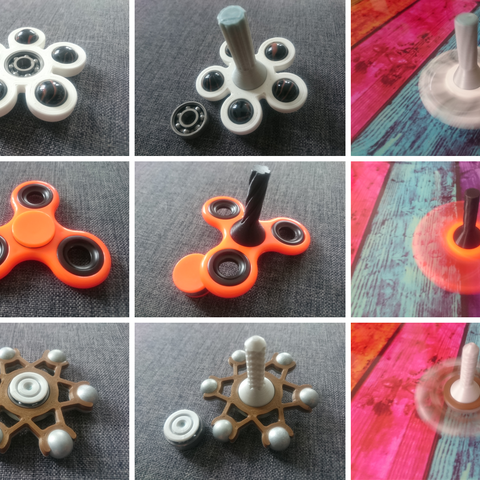 üst dönüştürücü iplik evrensel fidget spinner gadget adaptör 3D print model - Mito3D