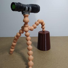 universal flexible tripod gorillapod style - tpu tpe gadget gopro sjcam camera holder mobile phone booth mount support lantern 3d print model - Mito3D