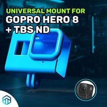 universal fpv cuadro montar gopro héroe 8 cucharadas filtrar 3d print model - Mito3D