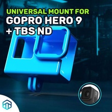 universal fpv frame mount gopro hero 9 tbs filter 3d print model - Mito3D