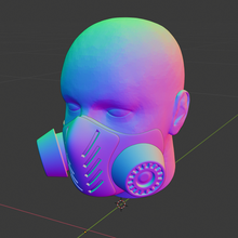 universal gas máscara Moda pla placa construcción construir plato 24 hora impresión 3d print model - Mito3D