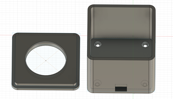 universal gauge wallmount case car holder 3d print model - Mito3D