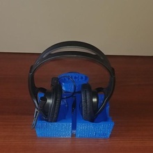 universal fones de ouvido stand modelo 3d a casa fone nota rodapé 3d print model - Mito3D
