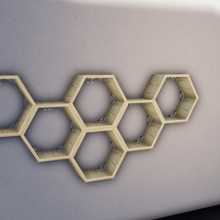 evrensel altıgen raf mimarlık kase tablo coffeetable kahve parantez dirsek hexagonalshelves stil geometrik sanat moda hex diy 3d print model - Mito3D
