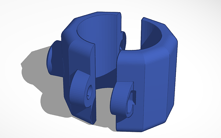 universal suporte 35 mm tubo defesa motos 3D print model - Mito3D