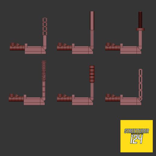 Universal hydraulisch Handbremse 1 24 Rahmen tamiya Aoshima Fujimi Rennen Rand Rad Modellieren Japan jdm 124scale handbreak brechen 3D print model - Mito3D