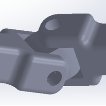 universal articulación herramienta cardán cruceta carretilla 3d print model - Mito3D