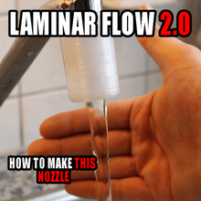 universal laminar flow nozzle adapter gadget laminarflow faucet art water tool 3d print model - Mito3D