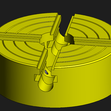 universal lathe chuck tool tower mechanics 3d print model - Mito3D