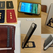 universal phone stand small flat fold print place super thin gadget wallet size holder 3d print model - Mito3D