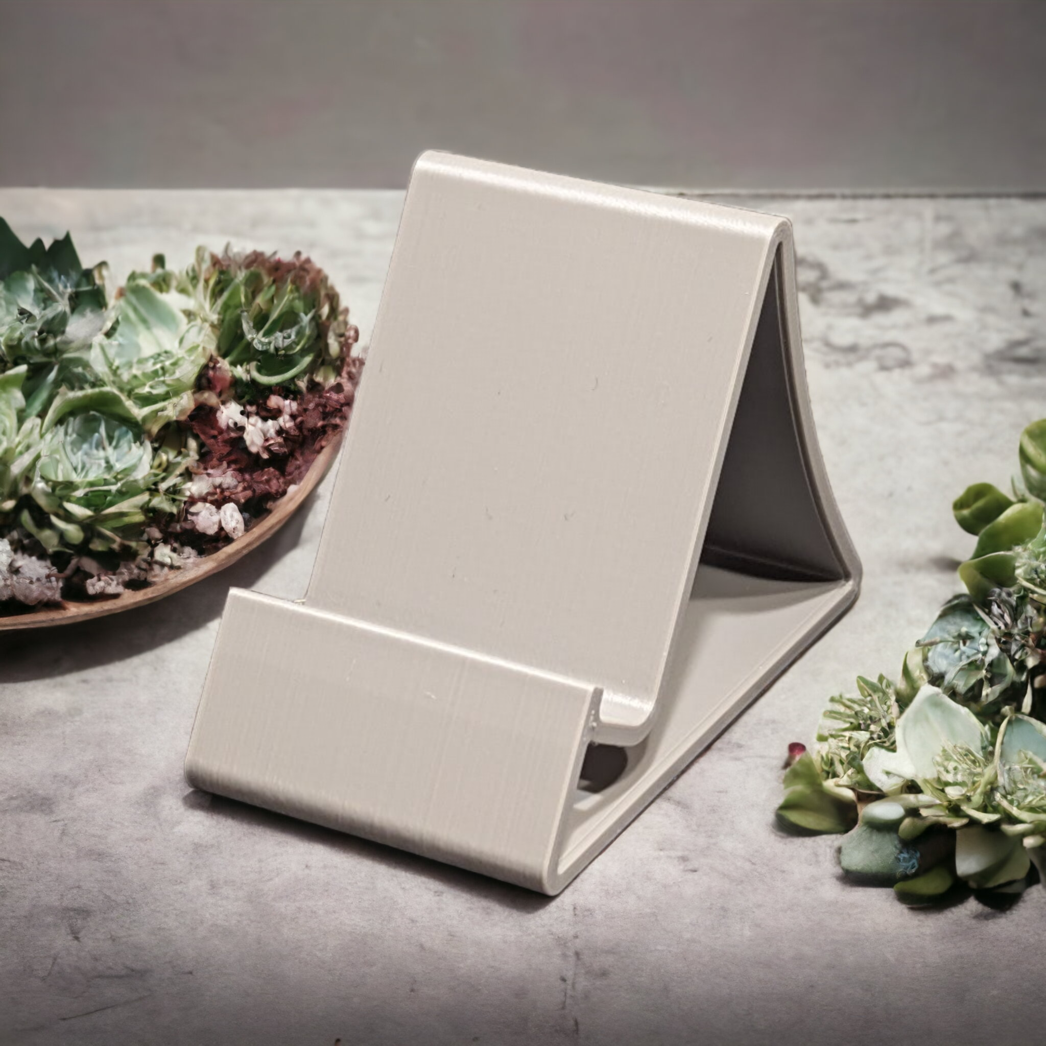 universal phone stand speaker port minimal simple easy print 3D print model - Mito3D