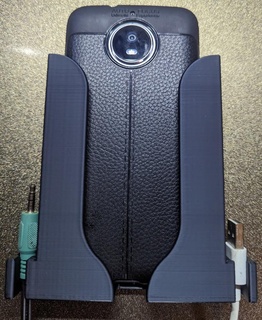universal teléfono pared montar aux usb cable soporte smartphone móvil inteligente tableta 3d print model - Mito3D