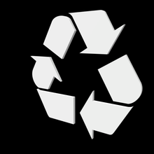 universal recycling logo tool 3d print model - Mito3D