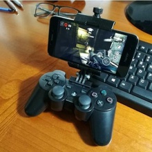 evrensel akıllı telefon bağlama dualshock 3 ps3 denetleyicisi oyun ps4 smartpone uyumlu tutucu stand 3d print model - Mito3D