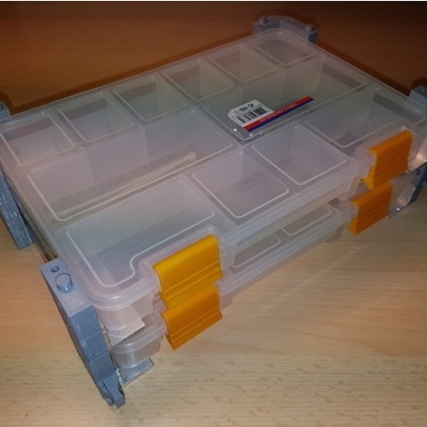 universal stanley organizer Regalsystem storage zu sperren tool Aufbewahrungsbox 3D print model - Mito3D