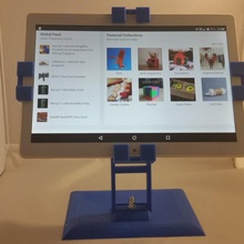 universal tablet halter v1 tool holder simple 3d printer accessories 3d print model - Mito3D