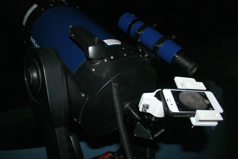 universal telescopio ocular smartphone montar educación Ciencias física astronomía 3d print model - Mito3D