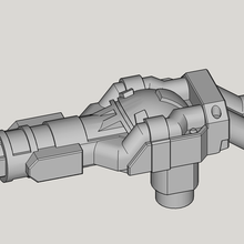 universo chocar refilón sunstreaker rojo alerta pistola 3d print model - Mito3D