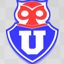 Universidad Chile emblema fútbol tu logo 3d print model - Mito3D