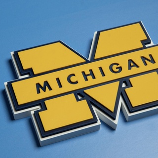 Universidad Michigan logo uofm glotones Deportes 3d print model - Mito3D