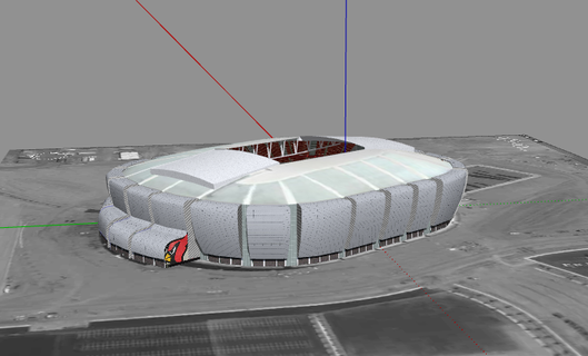 university phoenix stadium 3d print model - Mito3D