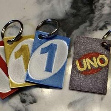 uno card keychains multimaterial cards game games keychain mmu2s multi-color multicolor prusa i3 mk3 mmu2 3d print model - Mito3D
