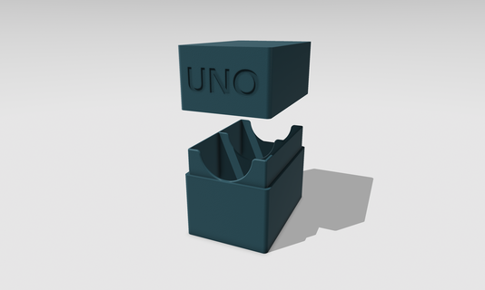 uno cartas caixa Duplo mapas 3d print model - Mito3D