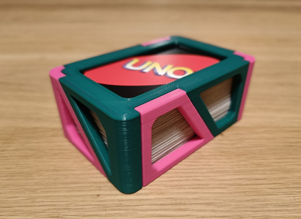 uno cartes espace rangement boîte amélioré 3d print model - Mito3D
