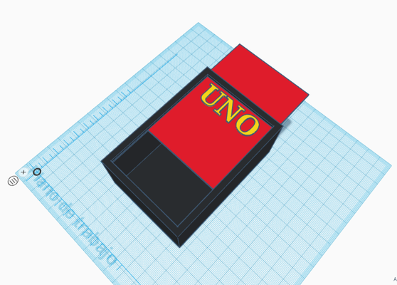 uno letter holder one letters board games 3d print model - Mito3D