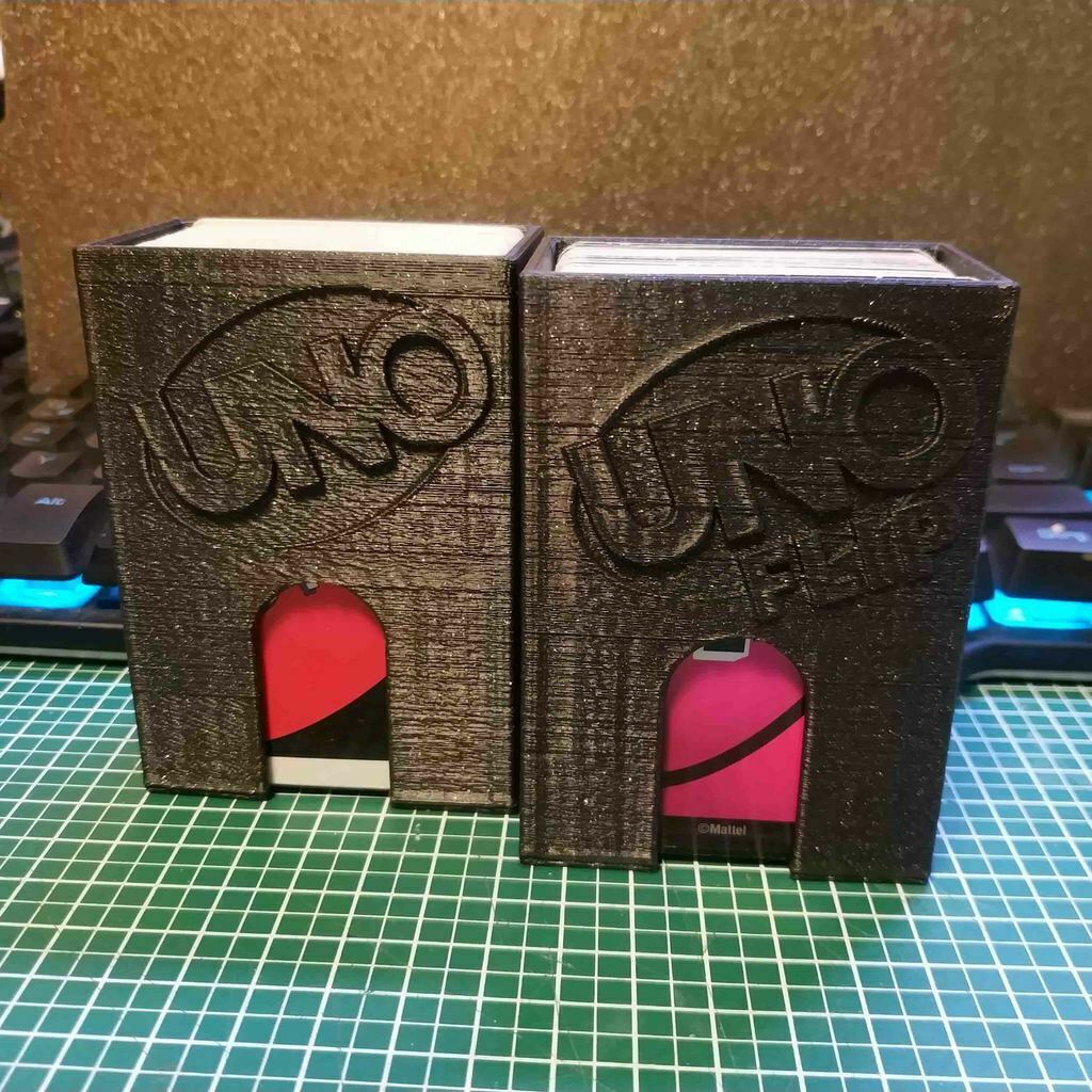 uno giro cartão coberta caso bainha jogos cartas suporte brinquedo acessórios 3D print model - Mito3D